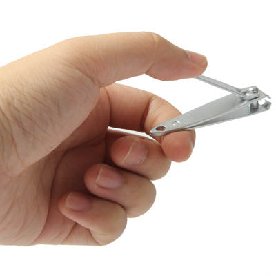 Stainless Nail clippers & 3-Digit Resettable Combination Padlock Set(Silver)