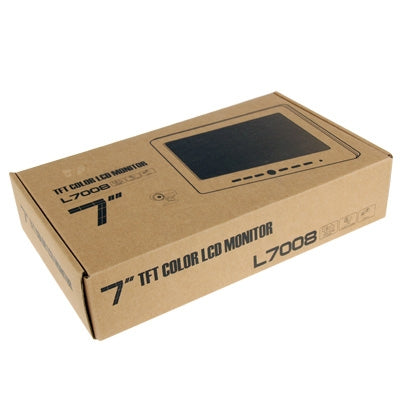 7 inch TFT LCD Color Monitor, Support Three Channel AV Inputs, Built-in Speaker