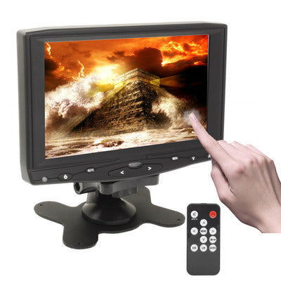7 inch HD Touch Screen Car Monitor with Remote Control (HDMI, AV, VGA)