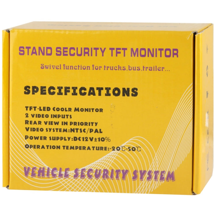 5 inch TFT LCD Color Monitor Stand Security TFT Monitor(Black)