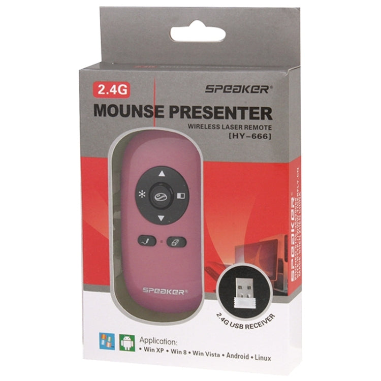 HY-666 2.4G Remote Control Wireless PowerPoint PPT Presentation Mouse Presenter