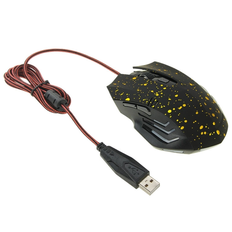 USB 6D Wired Optical Magic Gaming Mouse for Computer PC Laptop(Yellow)