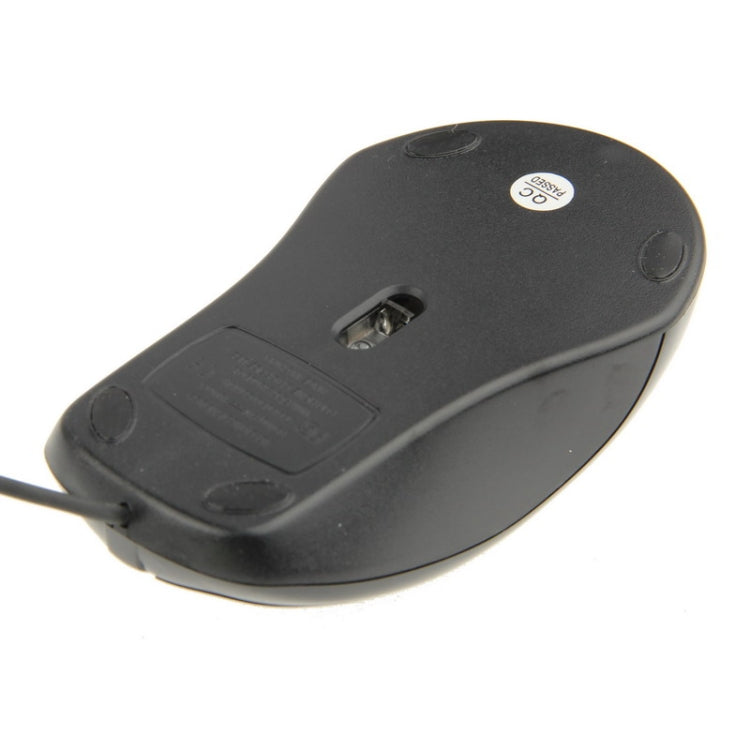1200dpi USB Optical Mouse, Cable Length: 1.2m(Black)