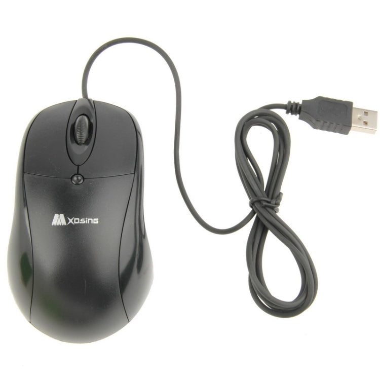 1200dpi USB Optical Mouse, Cable Length: 1.2m(Black)