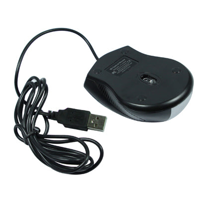 USB Optical Mouse, Plug and Play (Silver)
