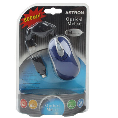 Retractable Mouse (Dark Blue)