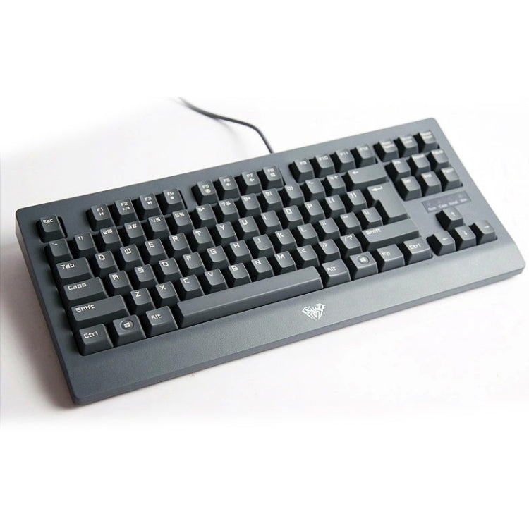 Aula Machine Royal Gramma Basslet Series Wired USB Multi-media Silent / Non-slip Shaft Game Mechanical Keyboard(Grey)