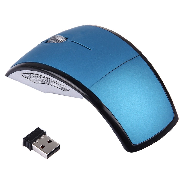 Wireless 2.4GHz 800-1200-1600dpi Snap-in Transceiver Folding Wireless Optical Mouse / Mice