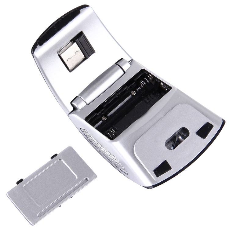 Wireless 2.4GHz 800-1200-1600dpi Snap-in Transceiver Folding Wireless Optical Mouse / Mice
