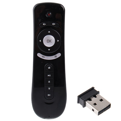 2.4GHz Wireless Air Mouse with 3D Motion Stick, Plug and Play(Black)