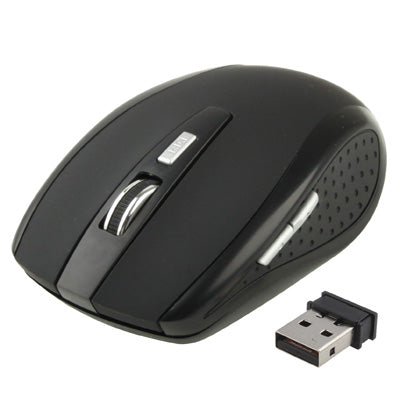 2.4 GHz 800~1600 DPI Wireless 6D Optical Mouse with USB Mini Receiver, Plug and Play, Working Distance up to 10 Meters