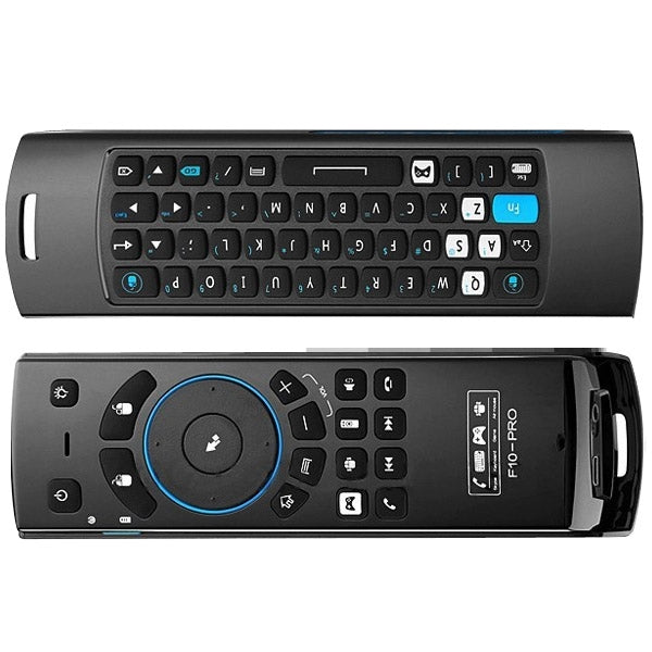 Mele F10-Pro 2.4G Wireless (Air mouse + Motion controller + Wireless keyboard) with Intelligent Voice for Computer / TV / Media Player / Android TV Box(Black)