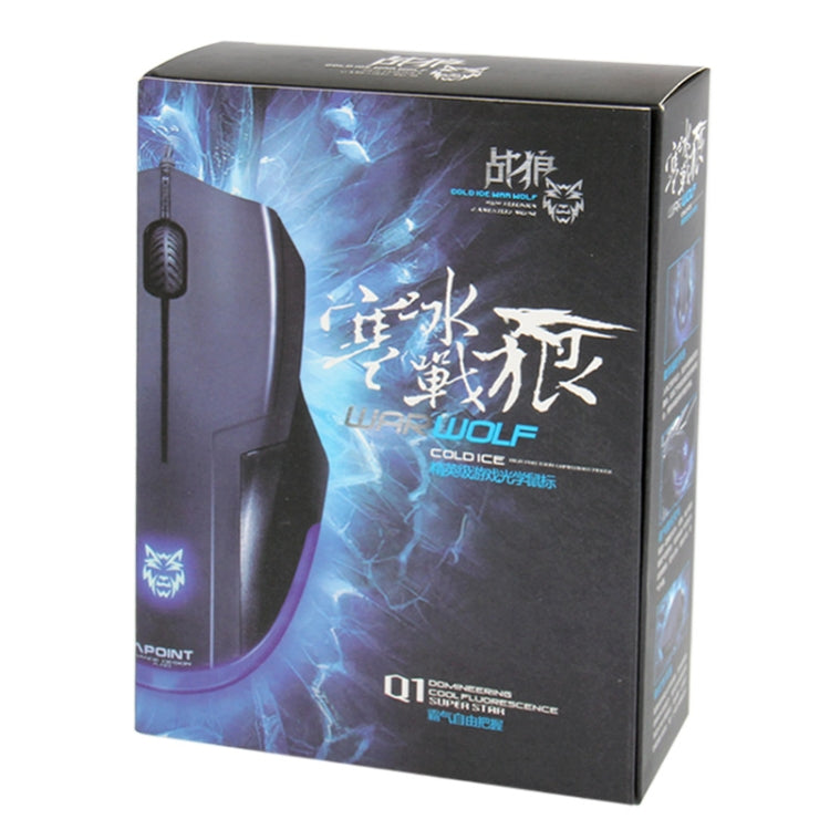 Cold Ice War Wolf 1000 / 1600 DPI USB Optical Competitive Game Mouse