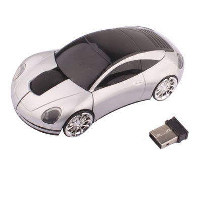 2.4GHz Wireless Car Style Optical Mouse with USB Mini Receiver, Plug and Play, Working Distance up to 10 Meters