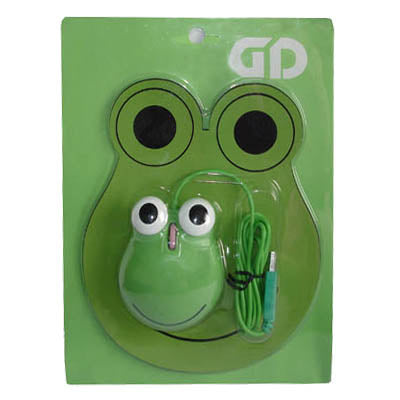 Cute  Animal Frog Mouse + Mouse Pad(Green)
