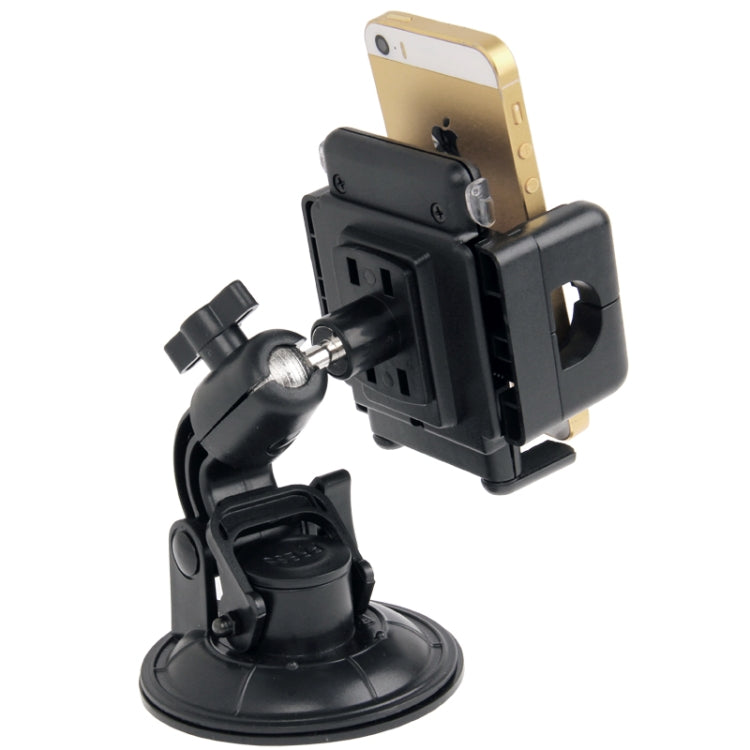 Universal 360 Degree Rotation Suction Cup Car Holder / Desktop Stand for iPhone 5 & 5S & 5C / iPhone 4 & 4S / Other Mobile Phones / MP4 / PDA, Width: 4.5cm - 11.5cm(Black)