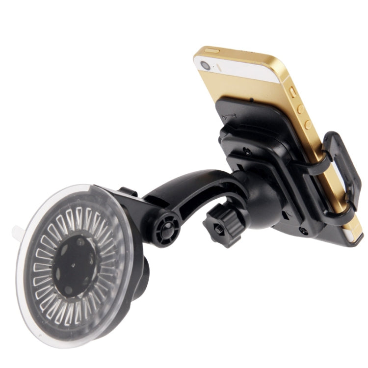 Universal 360 Degree Rotation Suction Cup Car Holder / Desktop Stand for iPhone, Galaxy, Sony, Lenovo, HTC, Huawei, and other Smartphones of Width: 4.5cm - 7.4cm(Black)