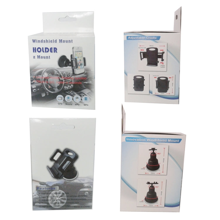 Universal Windshield Holder, For iPhone, Galaxy, Huawei, Xiaomi, Google, Sony and other Smartphones