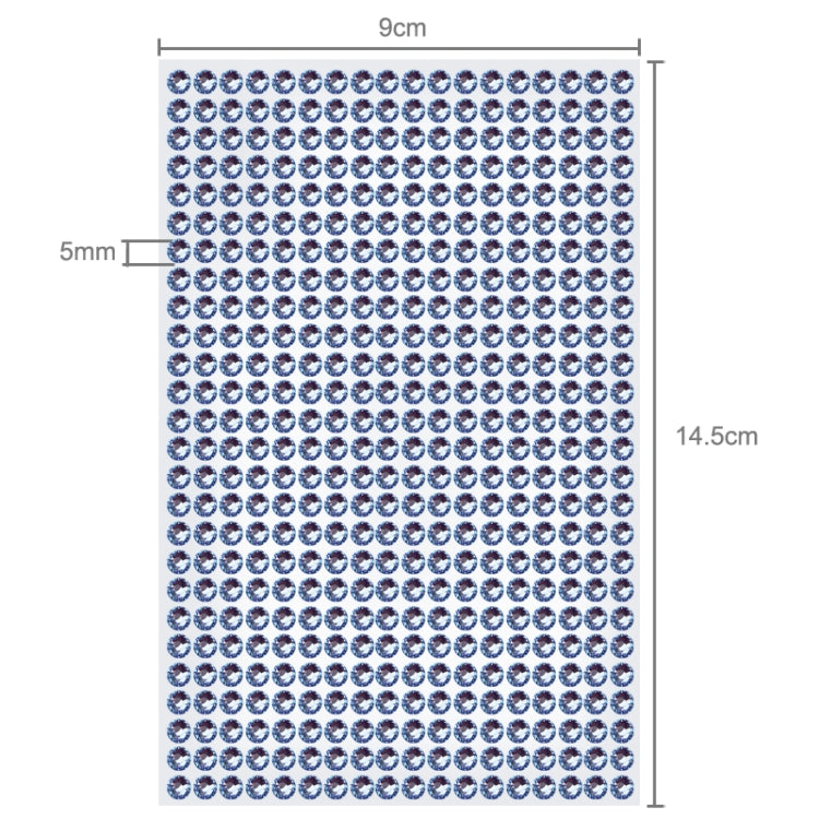 468 PCS Glitter Crystal Diamond Decoration / Shining Rhinestone Sticker for Car Sticker & Cell Phone Ornament