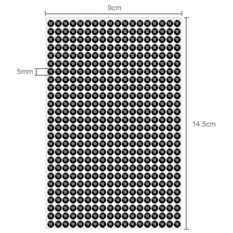 468 PCS Glitter Crystal Diamond Decoration / Shining Rhinestone Sticker for Car Sticker & Cell Phone Ornament