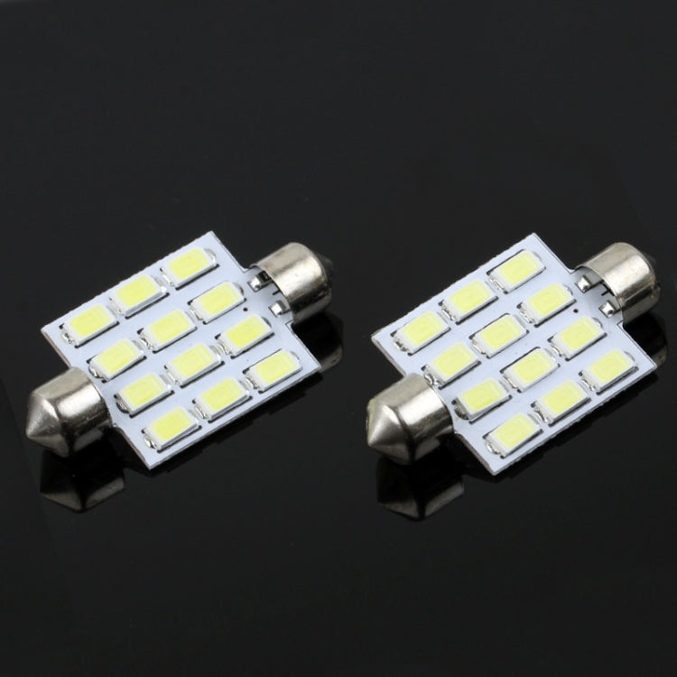 41mm 12 LED 5630 SMD Car Bulb Reading Light (Pair)