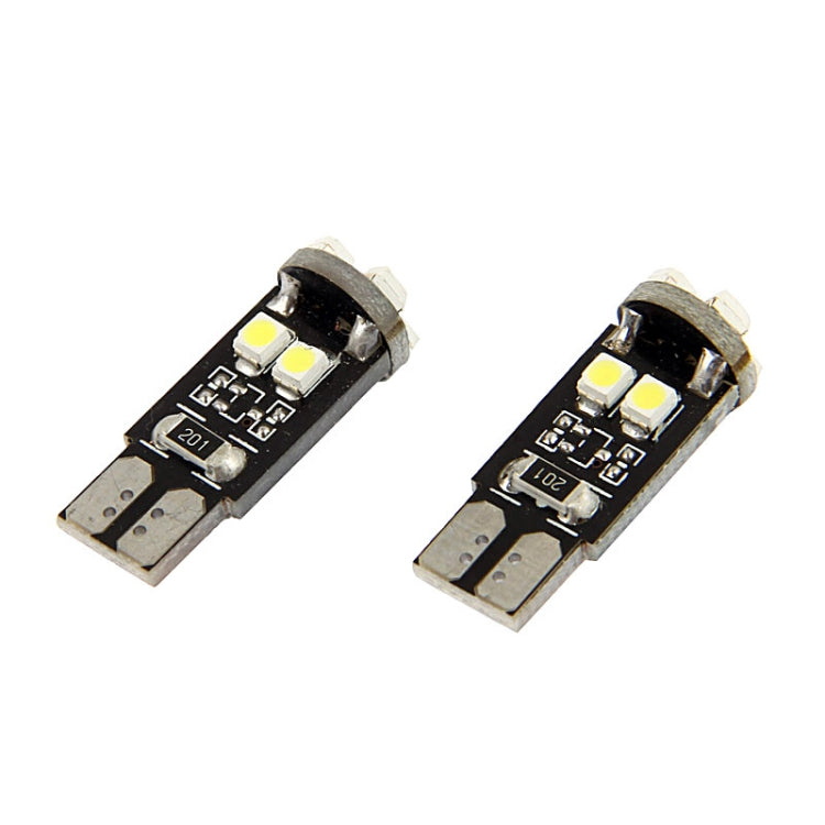 1 Pair T10 White 8 LED 3528 SMD CANBUS Car Signal Light Bulb