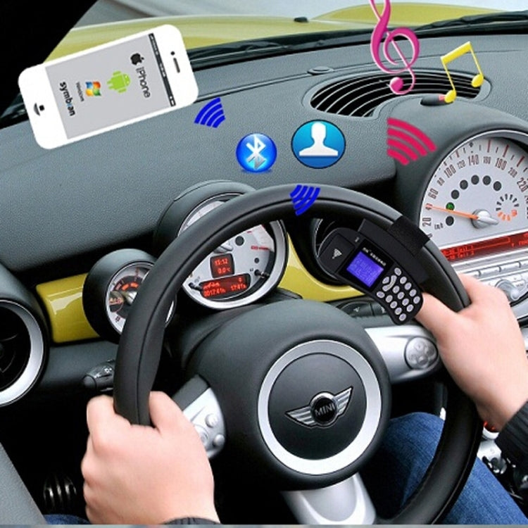 Car Bluetooth FM Transmitter with Remote Control for iPhone 6 & 6 Plus, iPhone 5 & 5C & 5S, Galaxy S6 / S5 / S IV, HTC, Support TF Card Music Play / Hands-free Answer Phone