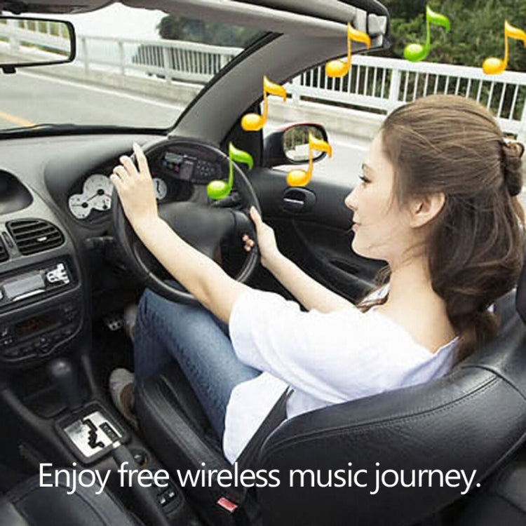 Car Bluetooth FM Transmitter with Remote Control for iPhone 6 & 6 Plus, iPhone 5 & 5C & 5S, Galaxy S6 / S5 / S IV, HTC, Support TF Card Music Play / Hands-free Answer Phone