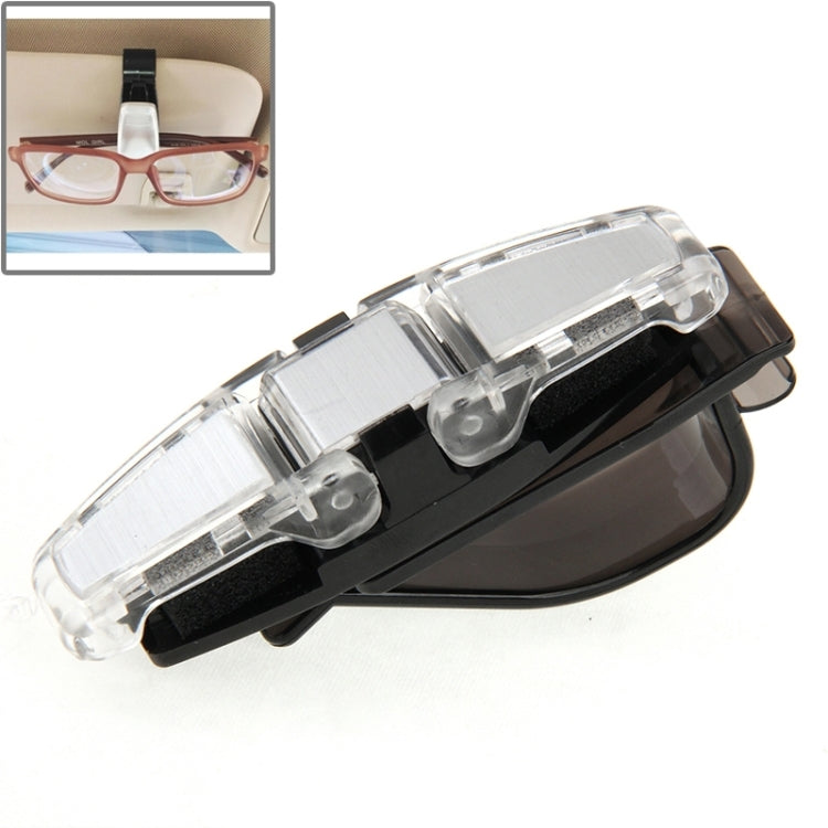 Car Vehicle Accessory Double Clip Design Sunglasses Eyeglasses Card Pen Holder Clip