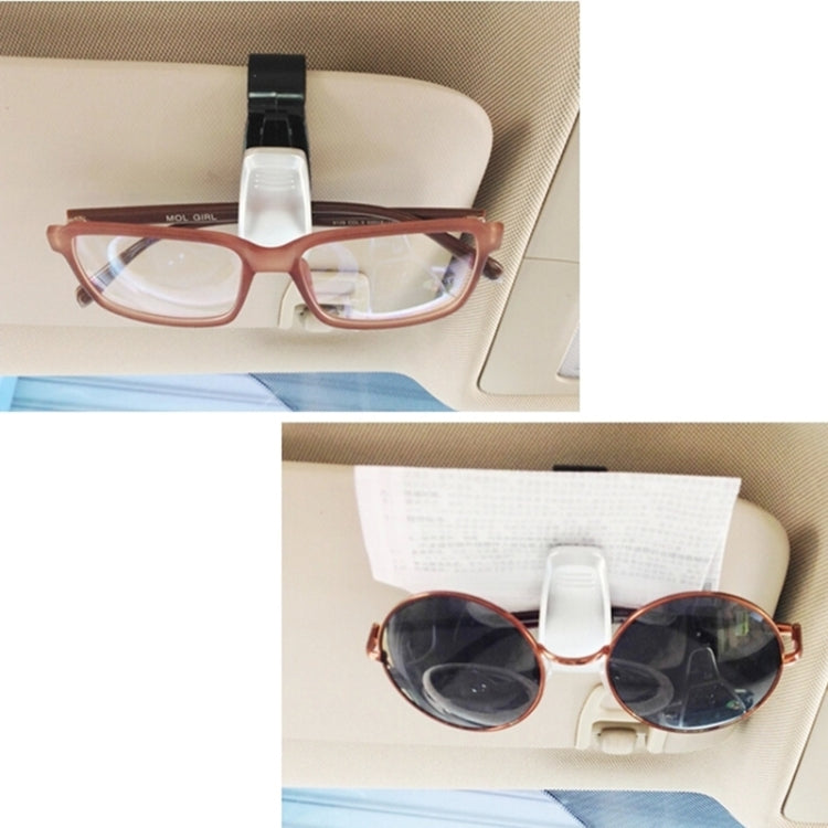 Car Vehicle Accessory Double Clip Design Sunglasses Eyeglasses Card Pen Holder Clip