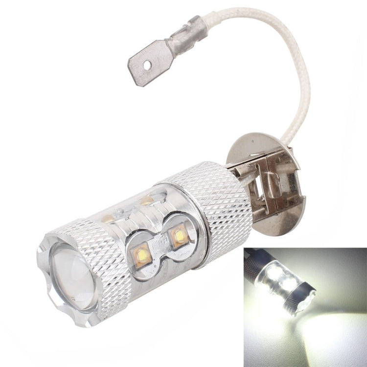 H3 50W 750LM 6500K White Light 10-3535-LEDs Car Foglight , Constant Current , DC12-24V