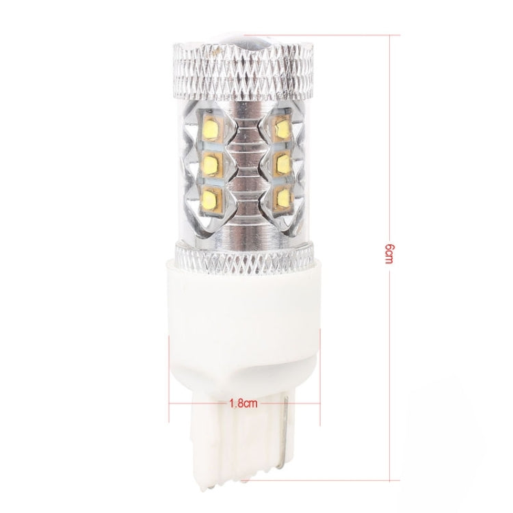 T20/7440 Single Wire 80W 800LM 6500K White Light 16-3535-LEDs Car Foglight, Constant Current , DC12-24V