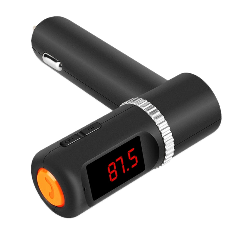 Bluetooth Hands-free Kit with 2 USB Port Car Charger, Support Music Play & Hands-free Answer Phone & FM Function