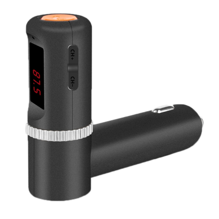 Bluetooth Hands-free Kit with 2 USB Port Car Charger, Support Music Play & Hands-free Answer Phone & FM Function
