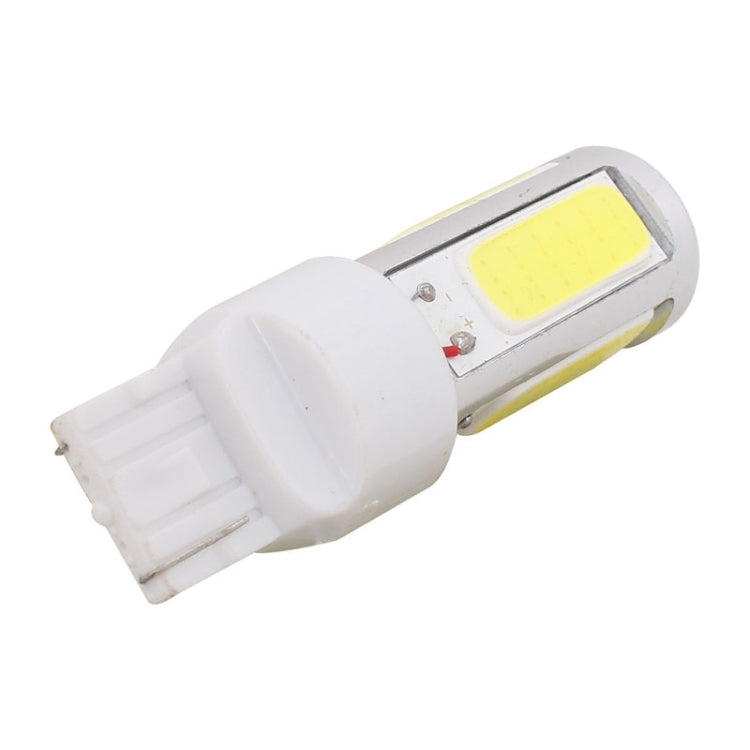 2PCS T20 Single Wire 1250LM 20W + 5W 5 x COB LED White Light Car Rear Fog Lamp Bulb, DC 12V