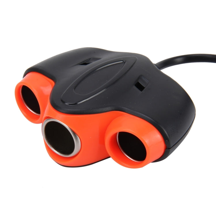 1 to 3 Car Cigarette Socket with 1A USB Port for Charging