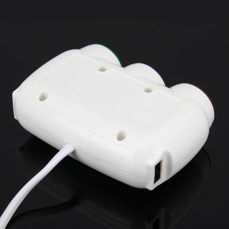 ELENO Y-071 120W / 5V / 3.1A 1 to 3 Car Cigarette Socket with 2 USB Ports for Charging, Cable Length: 80cm