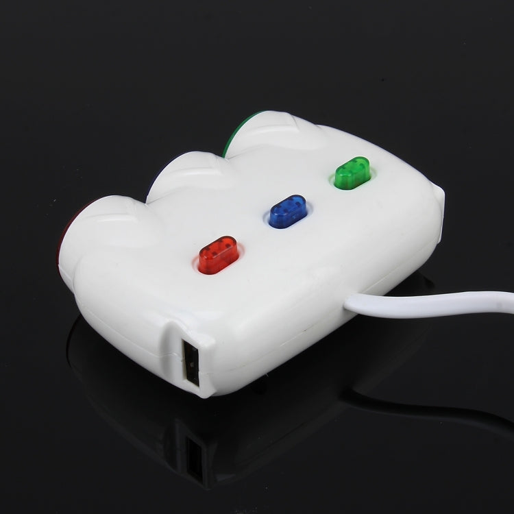 ELENO Y-071 120W / 5V / 3.1A 1 to 3 Car Cigarette Socket with 2 USB Ports for Charging, Cable Length: 80cm
