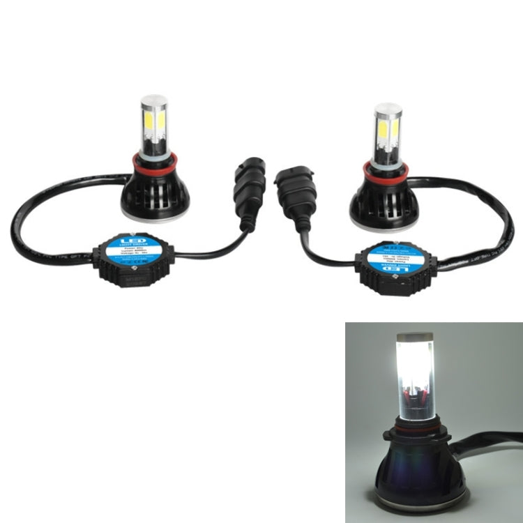 2 PCS H8/H9/H11-5HL-40W 4000lm / 6000K Car LED Headlight, White Light, DC 9-36V