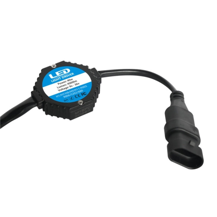 2 PCS 9005-5HL-40W 4000lm / 6000K Car LED Headlight, White Light, DC 9-36V