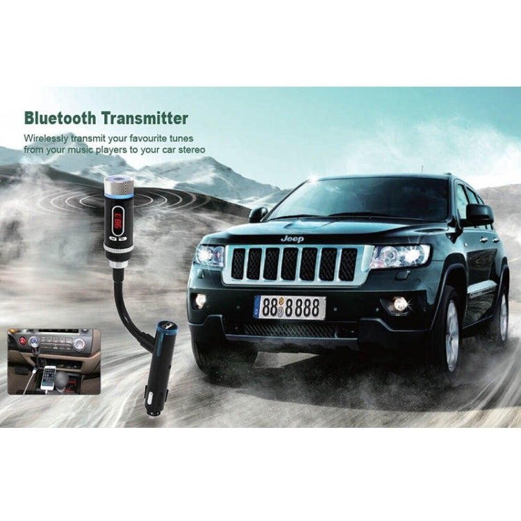 OKIT-F33 Car Bluetooth Hands-free, Support Music Play & Hands-free Answer Phone & FM & Smart Phones Charging Function