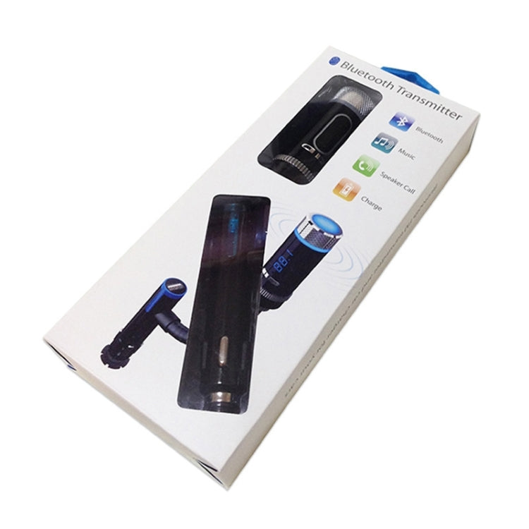 OKIT-F33 Car Bluetooth Hands-free, Support Music Play & Hands-free Answer Phone & FM & Smart Phones Charging Function