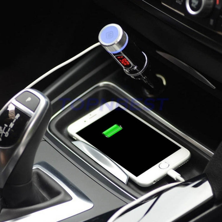 OKIT-F33 Car Bluetooth Hands-free, Support Music Play & Hands-free Answer Phone & FM & Smart Phones Charging Function