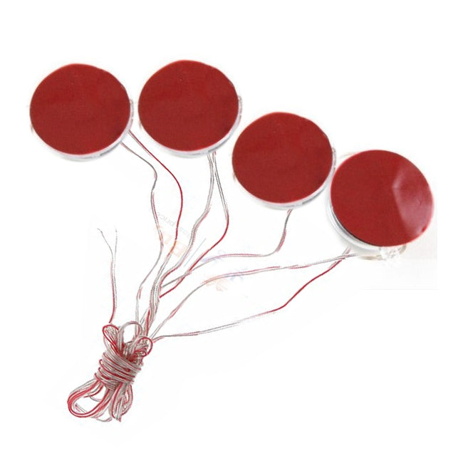 8 LED Undercar Auto Decorative Lamps with Blue Light, Designed for waterproof