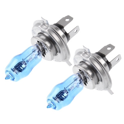 H4 Super White Xenon Bulbs, 12V 100/90W, Base type: P43T