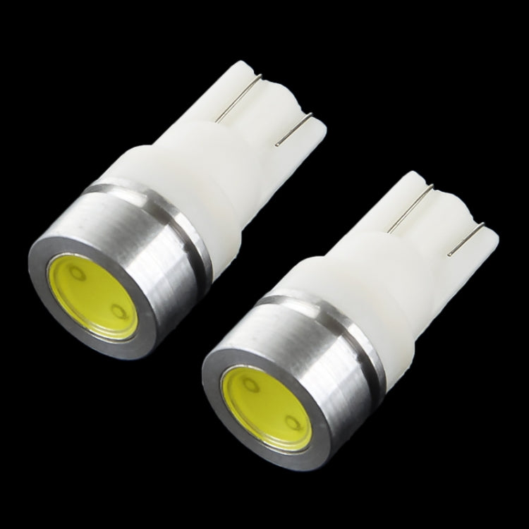 2 PCS T10 1 LED White Light Vehicle Car Signal Light Bulb(White)