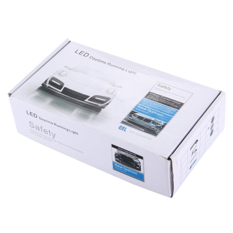 2 PCS Universal White 8 LED Daytime Running Light Kit for Car