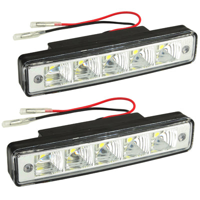 4W Universal Super White 5 LED Daytime Running Light for Car