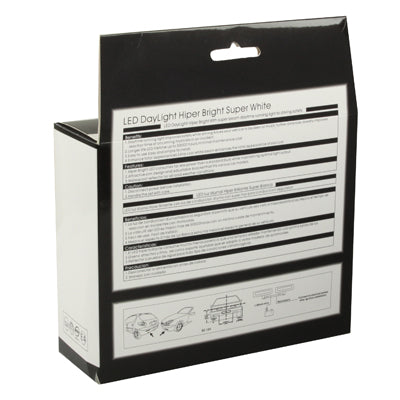 4W Universal Super White 5 LED Daytime Running Light for Car