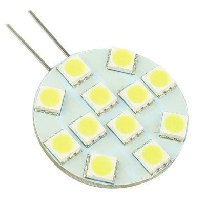 White Light Dome Car Light Bulb, 12 LED 5050 SMD, DC 12V